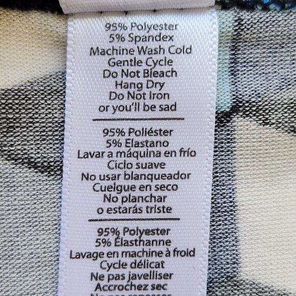 Disney Snowgies Frozen Fever Geometric Print Swing Tunic Top Tee Cute Large - Picture 7 of 11